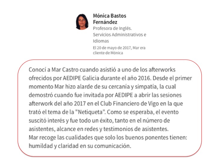 Mónica Bastos Fernández (AEDIPE Galicia)