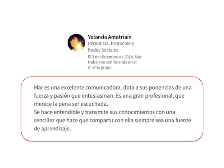 Yolanda Amatriaín (Protocolo y Redes Sociales)